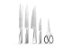BEWELLO BW1025 Kés készlet tartóval - 7 részes - rozsdamentes acél BEWELLO BW1025 Kés készlet tartóval - 7 részes - rozsdamentes acél