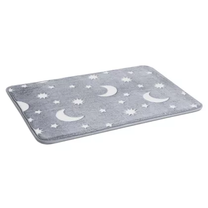 BEWELLO BW2061A Világító szőnyeg - szürke, foszforeszkáló - 60 x 40 cm BEWELLO BW2061A Világító szőnyeg - szürke, foszforeszkáló - 60 x 40 cm