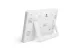 BEWELLO BW2070 Digitális hőmérő és ébresztőóra - kültéri / beltéri - USB-s, elemes - fehér - 2