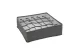 BEWELLO BW2080 Szövet tárolódoboz - 32 x 32 x 10 cm - 24 zseb - szürke BEWELLO BW2080 Szövet tárolódoboz - 32 x 32 x 10 cm - 24 zseb - szürke