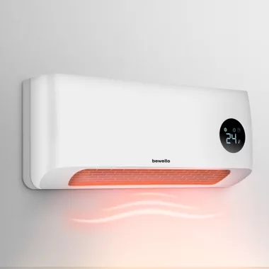BEWELLO BW2100 Fali hősugárzó - 1000/2000W - LED kijelző - 230V - fehér