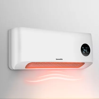   BEWELLO BW2100 Fali hősugárzó - 1000/2000W - LED kijelző - 230V - fehér