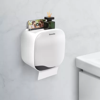 BEWELLO BW3003 WC-papír tartó szekrény - fehér - 200 x 130 x 205 mm BEWELLO BW3003 WC-papír tartó szekrény - fehér - 200 x 130 x 205 mm