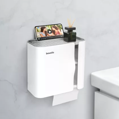   BEWELLO BW3005 WC-papír tartó szekrény - fehér - 248 x 130 x 230 mm