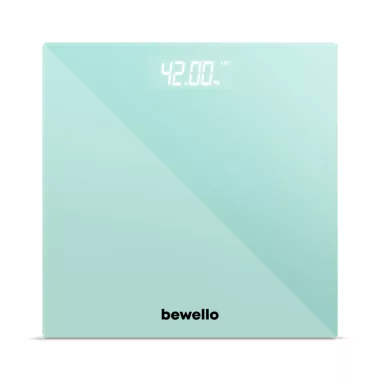 BEWELLO BW3014 Személymérleg - 180 kg - elemes - üveg BEWELLO BW3014 Személymérleg - 180 kg - elemes - üveg