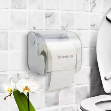 BEWELLO BW3019 WC-papír tartó - fehér - 145 x 130 x 123 mm - fehér BEWELLO BW3019 WC-papír tartó - fehér - 145 x 130 x 123 mm - fehér