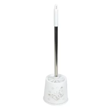 BEWELLO BW3033 WC kefe + tartó - pillangós - 49 x 13 x 13 cm - fehér BEWELLO BW3033 WC kefe + tartó - pillangós - 49 x 13 x 13 cm - fehér