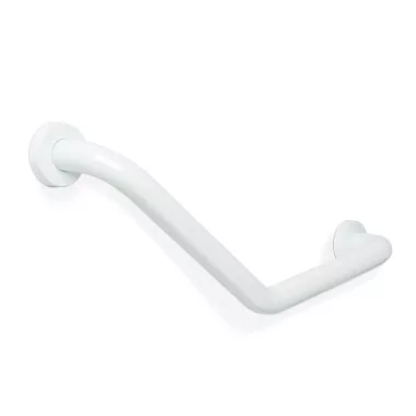 BEWELLO BW3035B Fürdőszobai kapaszkodó - 45°-ban hajlított - rozsdamentes acél - fehér - 25 + 25 cm BEWELLO BW3035B Fürdőszobai kapaszkodó - 45°-ban hajlított - rozsdamentes acél - fehér - 25 + 25 cm