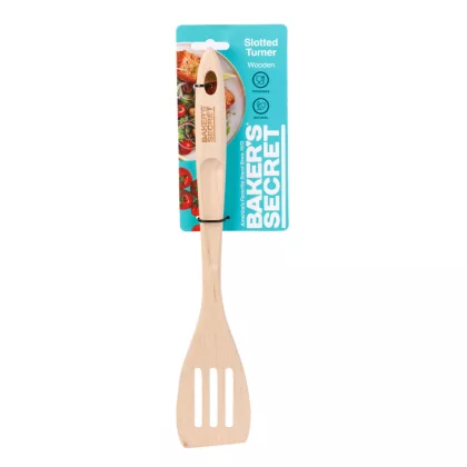 BAKER'S SECRET DA00969 Baker's Secret - bükk konyhai fa lapát - réselt - 13" (33 cm)