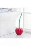 GLOBIZ DA01112 Cseresznye alakú WC kefe tartóval - piros