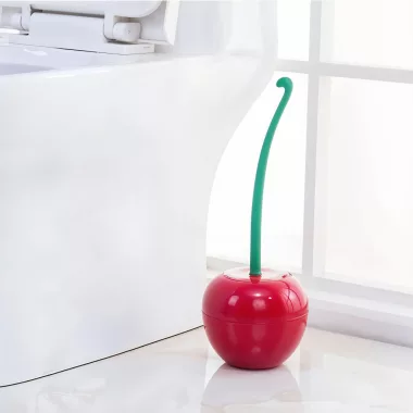 GLOBIZ DA01112 Cseresznye alakú WC kefe tartóval - piros GLOBIZ DA01112 Cseresznye alakú WC kefe tartóval - piros