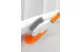 GLOBIZ DA01113 Kacsa alakú WC kefe tartóval - narancssárga / fehér - 2