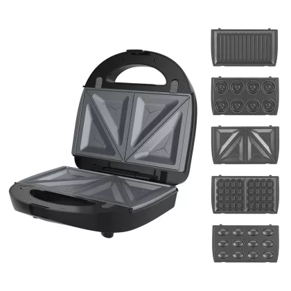 WINNINGSTAR DA01185 WinningStar - Tapadásmentes melegszendvics sütő 5 az 1 -ben - 750 W WINNINGSTAR DA01185 WinningStar - Tapadásmentes melegszendvics sütő 5 az 1 -ben - 750 W