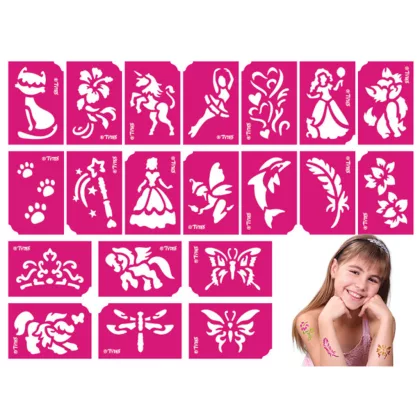 TYTOO TY50105 Sablon szett - lányoknak - 21 db-os TYTOO TY50105 Sablon szett - lányoknak - 21 db-os