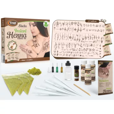 TYTOO TY50203 Instant Henna Studio - 133 mintával TYTOO TY50203 Instant Henna Studio - 133 mintával