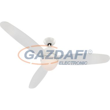 GLOBO 0300 Premier Ventillátor lámpával, 2x E27, 40W, test: fényes fehér, üveg