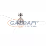   GLOBO 0302 Premier Mennyezeti ventilátoros lámpa, 2x E27 40W, test: nikkel matt, üveg