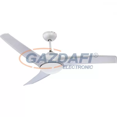 GLOBO 0305 PRIMO Mennyezeti ventilátor lámpával, 2x E14, 40W, test: fém, ezüst, üveg