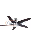 GLOBO 0306 FABIOLA Mennyezeti ventilátor lámpával, 1x R7s 80W, test: nikkel matt, üveg