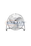 GLOBO 0313 VAN Asztali ventillátor , 44,8cm x 21,5cm , 43,5cm , test: króm , pengék: alumínium