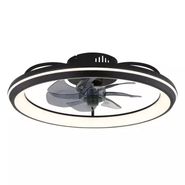 GLOBO 03643 CELESTE LED mennyezeti ventilátor 40W 230V IP20 1xLED fekete d=500 mm 2080lm