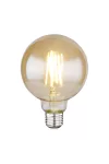 GLOBO 11526A LED Fényforrás LED Fényforrás borostyán színű üveg búrával, Globe kivitelben. Ø:95, H:140, inkl. 1xE27 LED 7W 230V,700lm, 2700K