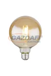 GLOBO 11527A LED Fényforrás LED Fényforrás borostyán színű üveg búrával, Globe kivitelben. Ø:125, H:175, inkl. 1xE27 LED 7W 230V, 700lm, 2700K
