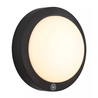 GLOBO 12379A LASSE LED mennyezeti lámpa 1,20 230V IP20 1xLED fekete d=150 mm 130lm 3000K