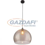   GLOBO 14002H2 CERSEI Függeszték , 60W , E27 , fém fekete, akril, textil kábel