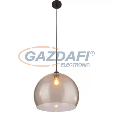 GLOBO 14002H2 CERSEI Függeszték , 60W , E27 , fém fekete, akril, textil kábel