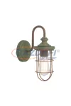 GLOBO 15027W TERU Fali lámpa, 60W, E27, fém, rozsda hatás, antik zöld