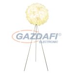   GLOBO 15058S KATUNGA Állólámpa matt króm talp, valódi toll búra. Ø:650, H:1600, exkl. 1xE27 40W 230V