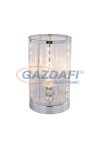 GLOBO 15091T WALLA Asztali lámpa króm, K5 tisztaságú kristály gyöngyökkel dekorálva. Ø:120, H:210, exkl. 1xE14 40W 230V