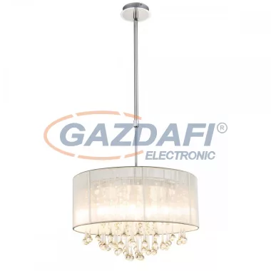 GLOBO 15094H SIERRA Függeszték , LED 3W ,3000 K , 1565 Lm , 12x G9 , fém , üveg , textil , króm