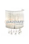 GLOBO 15094W SIERRA Fali lámpa, LED 3W, 2x G9, 3000 K, 229 Lm, fém, üveg, textil
