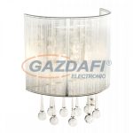   GLOBO 15094W SIERRA Fali lámpa, LED 3W, 2x G9, 3000 K, 229 Lm, fém, üveg, textil