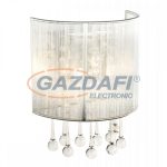   GLOBO 15094W SIERRA Fali lámpa, LED 3W, 2x G9, 3000 K, 229 Lm, fém, üveg, textil