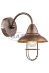 GLOBO 15126W KOVA Fali lámpa, 40W, E14, fém, antik ezüst, üveg