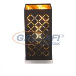   GLOBO 15229T1 CLARKE Asztali lámpa, 40W, E14, nikkel matt, textil, műanyag arany