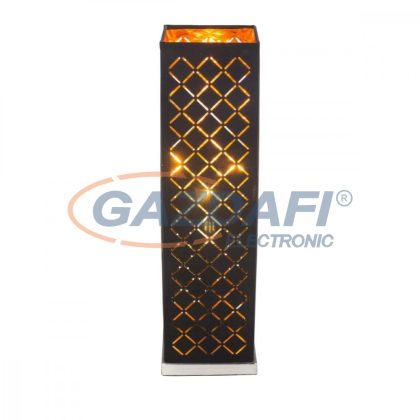   GLOBO 15229T2 CLARKE Asztali lámpa, 40W, E27, nikkel matt, textil, műanyag arany
