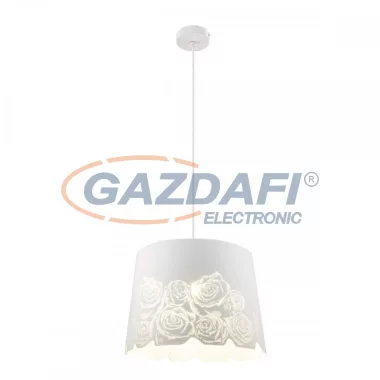 GLOBO 15256H1 BRUIN Függeszték , 60W , E27 , fém fehér , műanyag