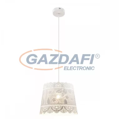 GLOBO 15257H BRUIN Függeszték , 60W , E27 , fémfehér, műanyag