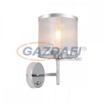   GLOBO 15259W NAXOS Fali lámpa, 40W, E14, króm, fonal, műanyag