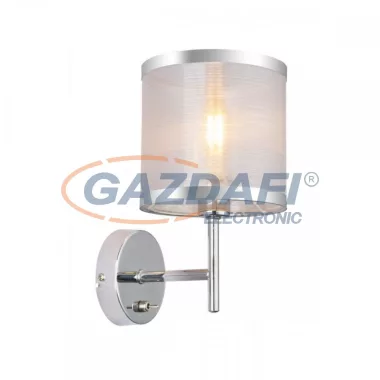 GLOBO 15259W NAXOS Fali lámpa, 40W, E14, króm, fonal, műanyag