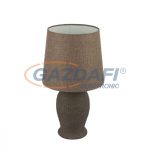   GLOBO 15262T REA Asztali lámpa, 60W, E27, fém, rozsda hatású, kender, kerámia