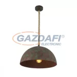   GLOBO 15263 REA Függeszték , 60W , E27 , fém, antik zöld, kender