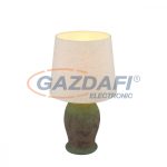   GLOBO 15263T REA Asztali lámpa , 60W , E27 , fém, antik zöld, kender