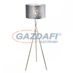   GLOBO 15265S1 TAROK Állólámpa, 60W, E27, nikkel matt / bársony / műanyag ezüst