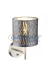 GLOBO 15265W TAROK Fali lámpa, 40W, E14, nikkel matt / bársony / műanyag arany