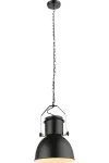 GLOBO 15283 KUTUM függesztékes lámpa, 40W, E27, fém fekete